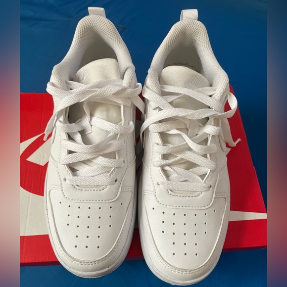 Nike Other - Nike Big Kid's Court Borough Low Recraft Shoes, White/White-White